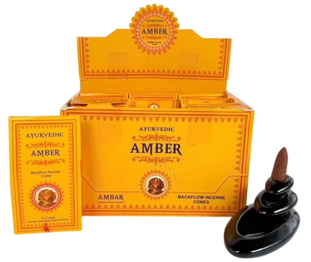 Cônes de débit encens ambre ayurvédiques